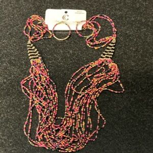 Charming Charlie Multicolor Beaded Necklace Set